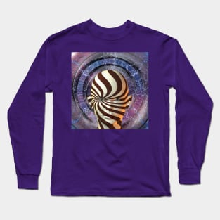 Woman in tunnel of time Long Sleeve T-Shirt